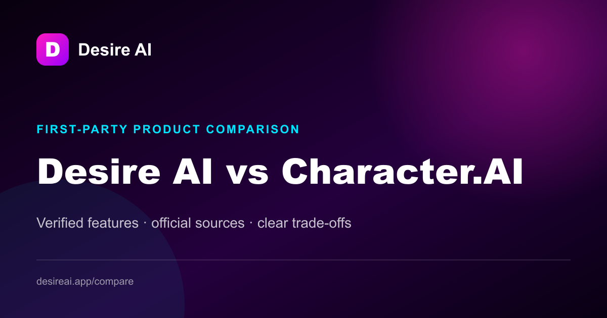 Neon Desire AI versus Character.AI lockup: adult roleplay chat, no account to start